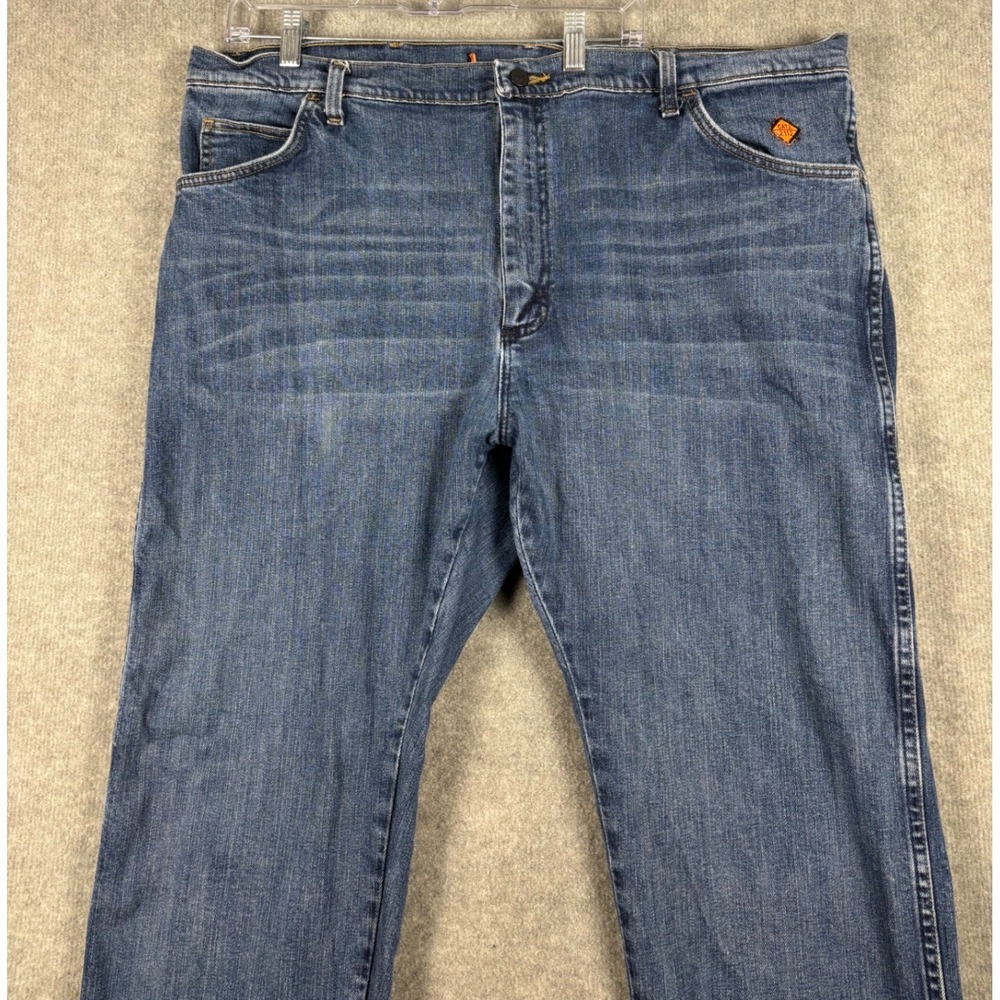 Wrangler FR Flame Resistant Jeans CAT2 2112 Workwear 42x34 Blue 18FRAC47D - Picture 2 of 10